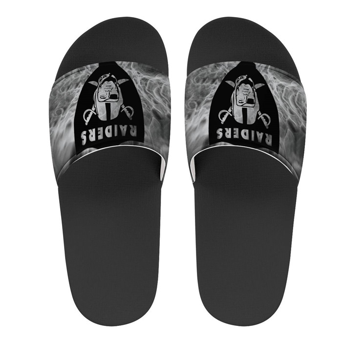 Youth Las Vegas Raiders Flip Flops 001